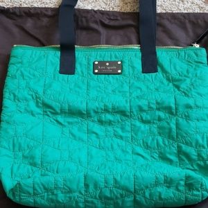 Kate Spade kelly green nylon shoulder bag